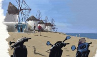 Mopeds at Mykonos, 2012. Digital. 17